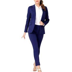 Women’s Two Piece Suits – Business Blazer Pant Suit Set, Professional Work